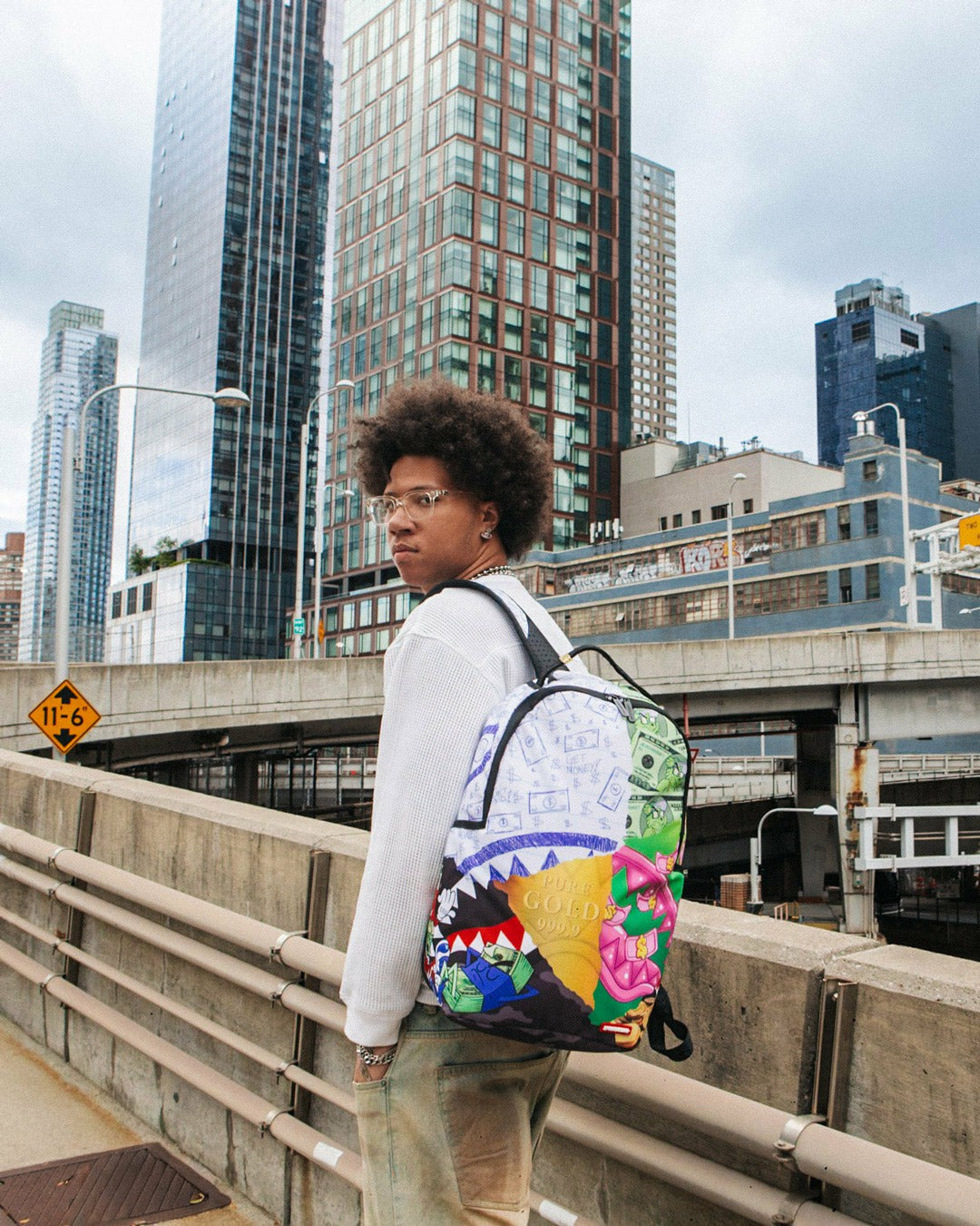 MEAN MONEY COLLAGE BACKPACK | Sprayground Discount