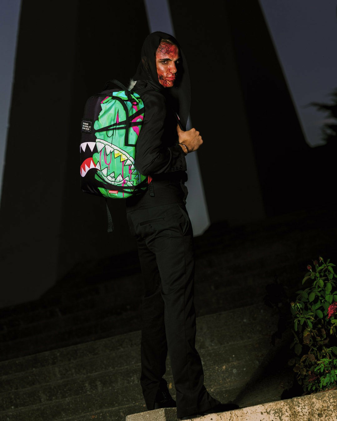 ZOMBIE OOZE SHARK CENTRAL BACKPACK | Sprayground for sale