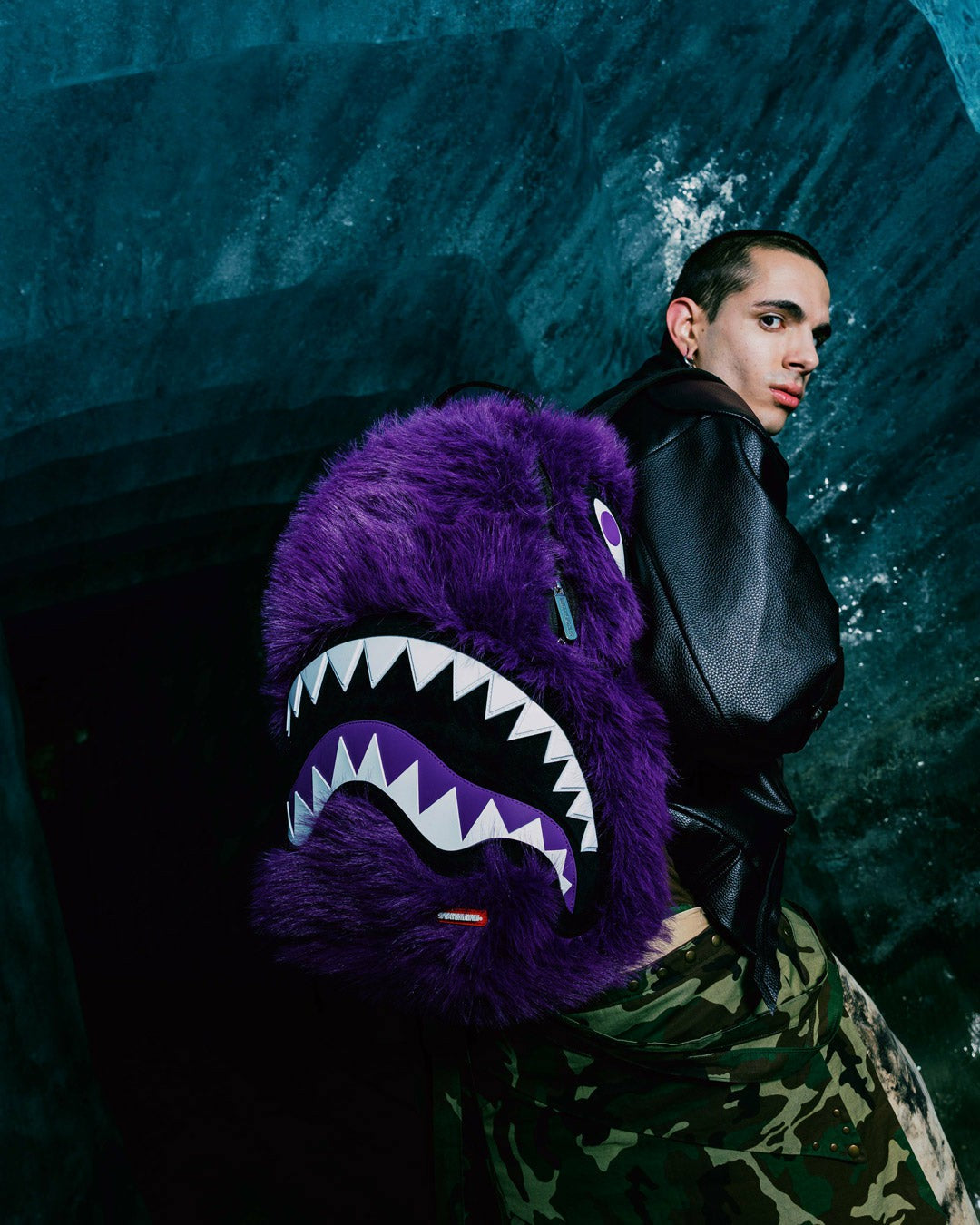 FURZILLA SHARK (PURP) BACKPACK | Sprayground Clearance
