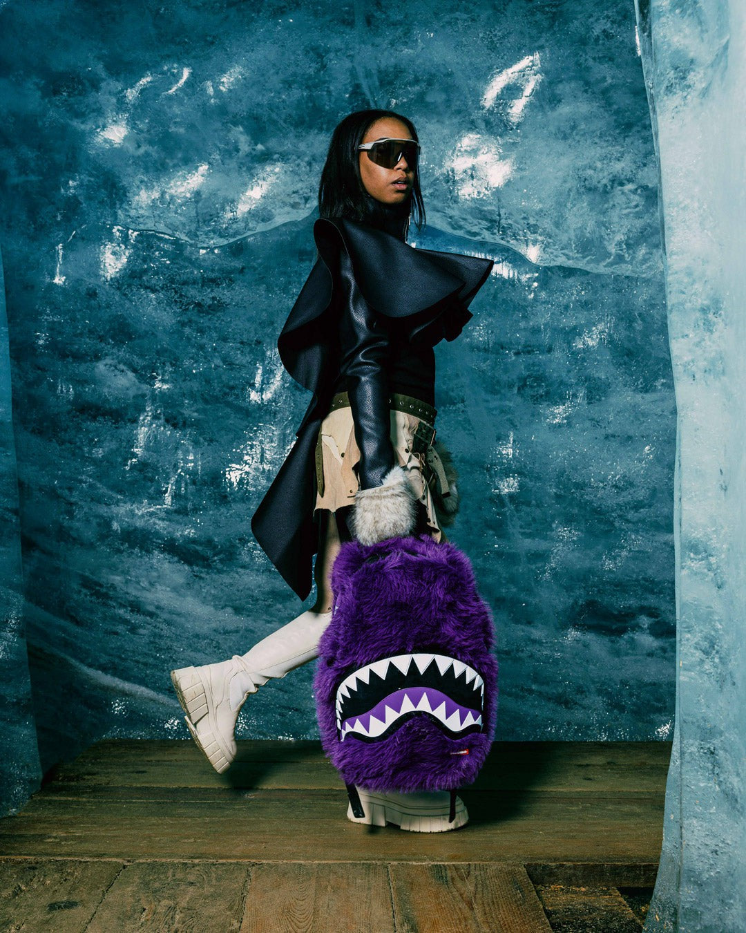 FURZILLA SHARK (PURP) BACKPACK | Sprayground Clearance