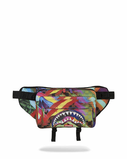 SHARKS IN PARIS CITY STREAKS CARGO CROSSBODY | Sprayground for sale