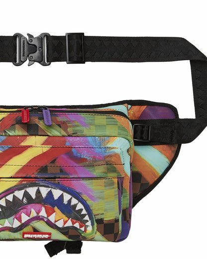 SHARKS IN PARIS CITY STREAKS CARGO CROSSBODY | Sprayground for sale