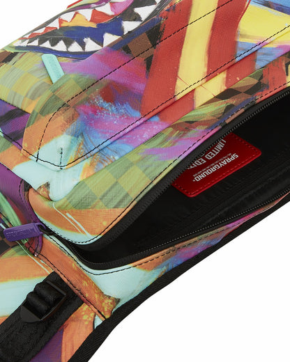 SHARKS IN PARIS CITY STREAKS CARGO CROSSBODY | Sprayground for sale