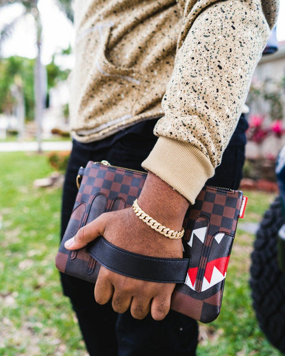 XTC SHARKS IN PARIS CROSSOVER CLUTCH | Sprayground for sale