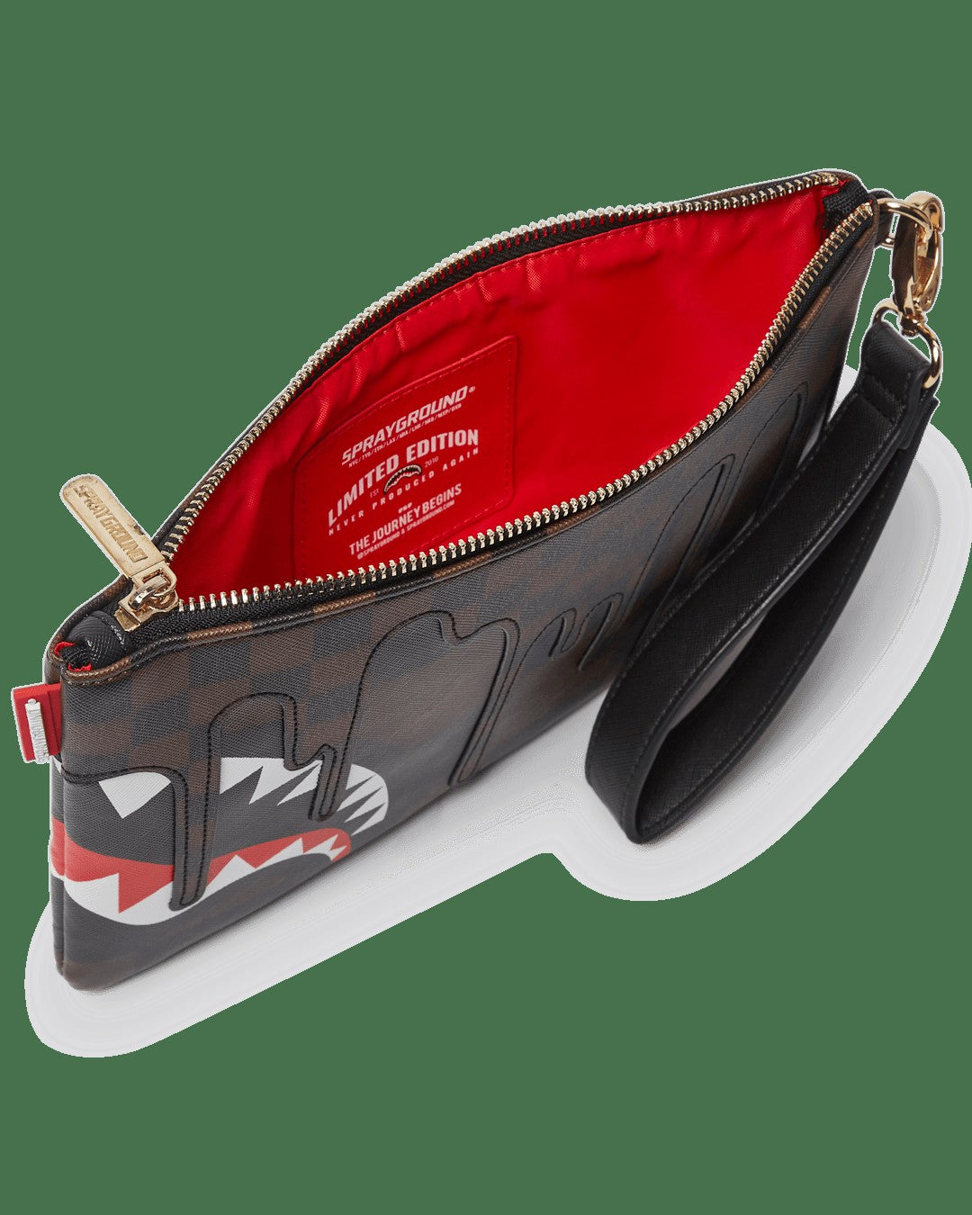 XTC SHARKS IN PARIS CROSSOVER CLUTCH | Sprayground for sale