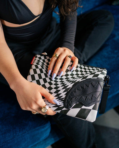 TRIPPY CHECK CROSSOVER CLUTCH | Sprayground for sale