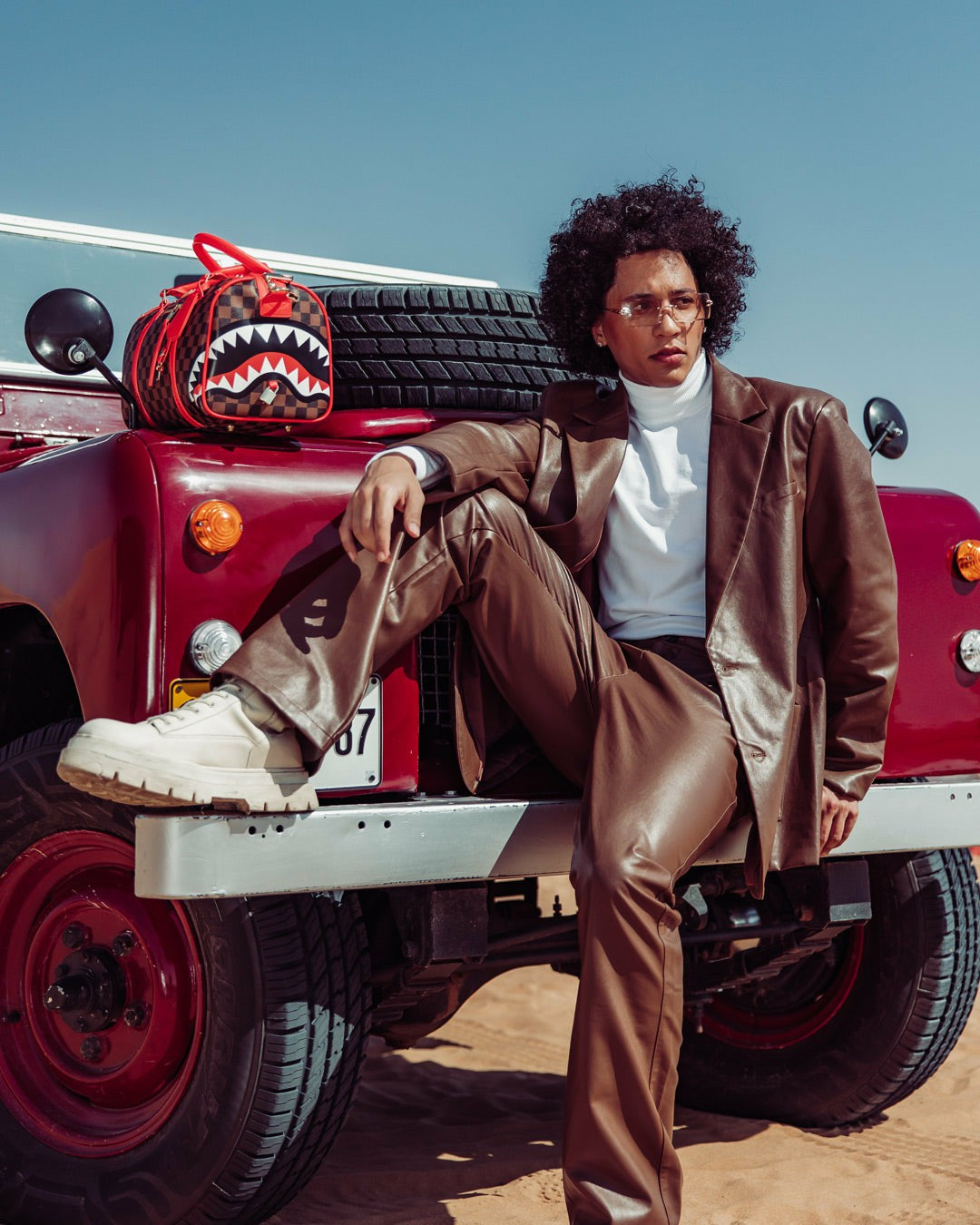 ALL OR NOTHING SHARKS IN PARIS MINI DUFFLE | Sprayground Clearance