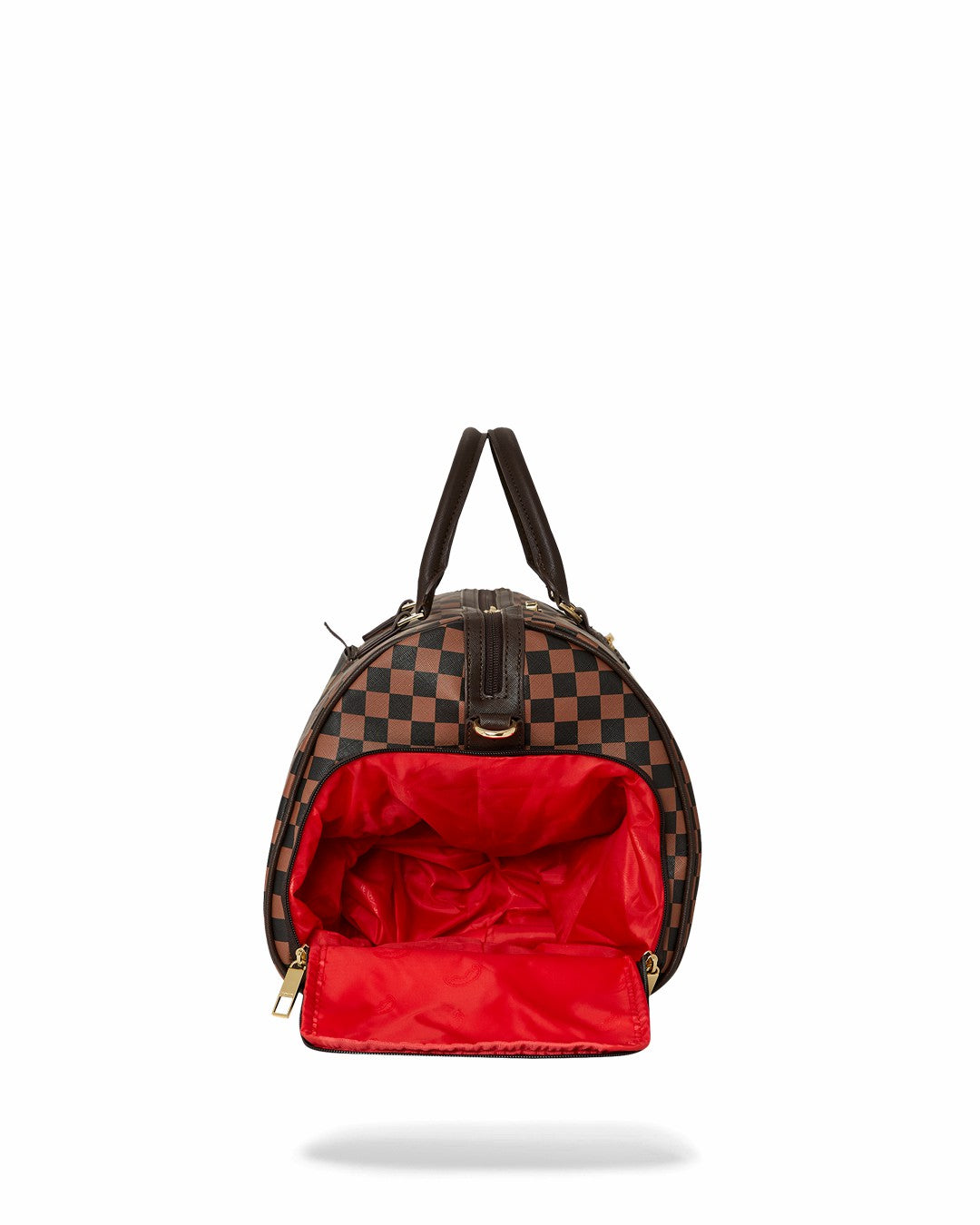 EXTERIOR GOLD ZIP POCKET SHARKS IN PARIS DUFFLE | Sprayground Near Me