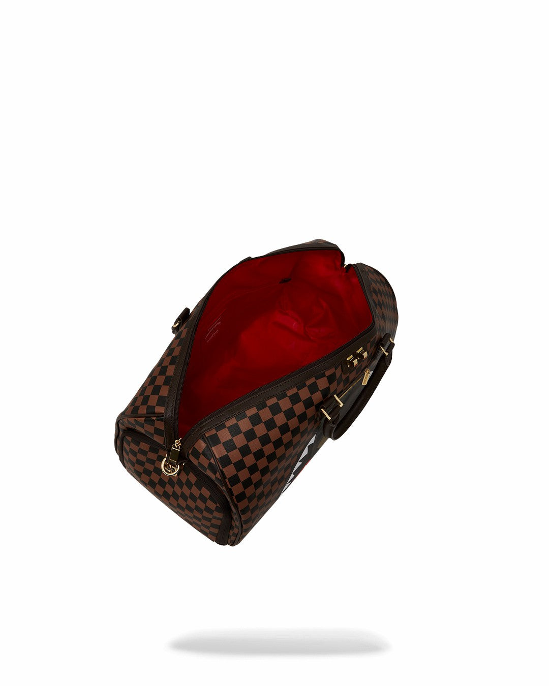 EXTERIOR GOLD ZIP POCKET SHARKS IN PARIS DUFFLE | Sprayground Near Me