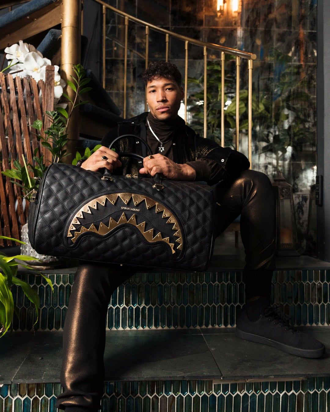 24K GENEVA DUFFLE | Sprayground sale