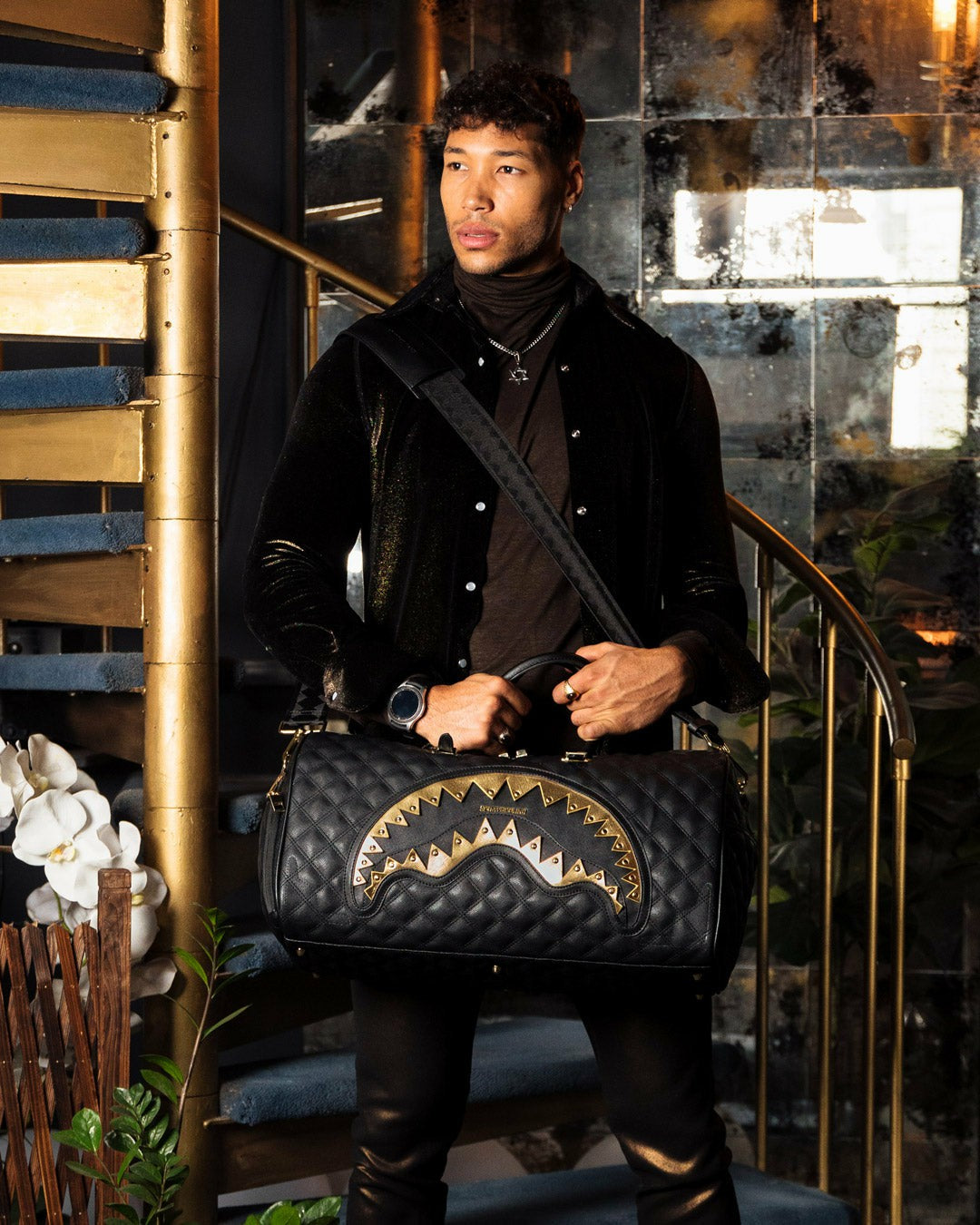 24K GENEVA DUFFLE | Sprayground sale