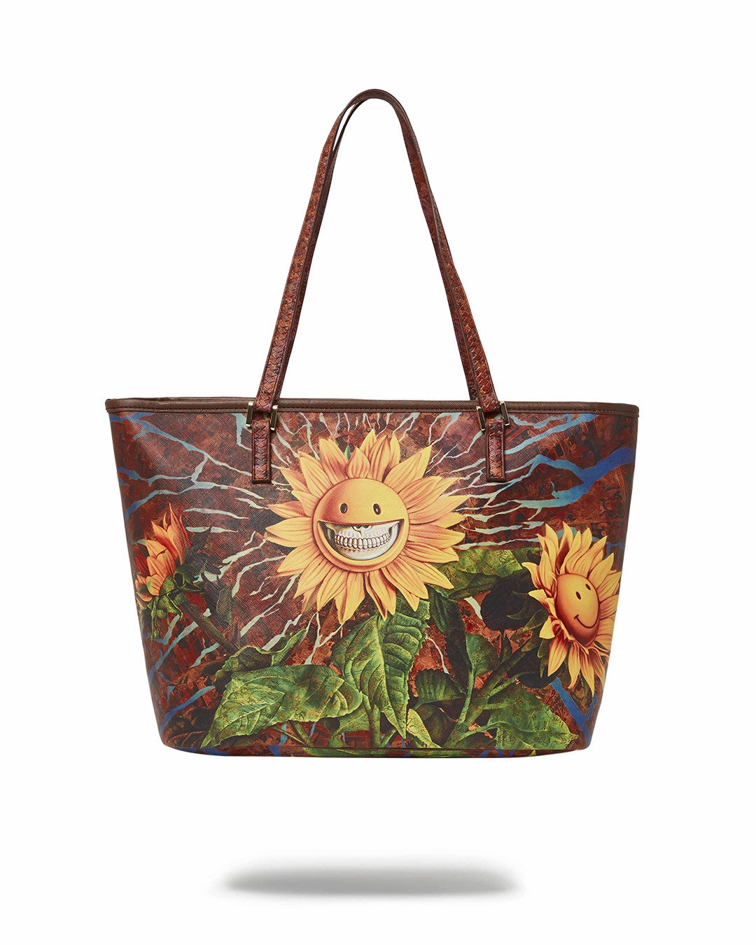 SUNFLOWER GRIN RON ENGLISH COLLAB TOTE | Sprayground Online