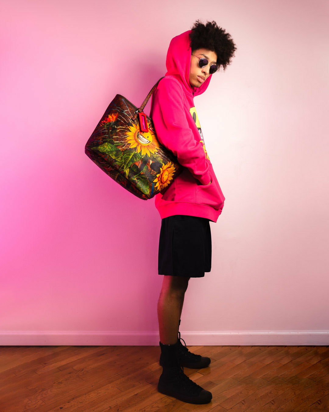 SUNFLOWER GRIN RON ENGLISH COLLAB TOTE | Sprayground Online