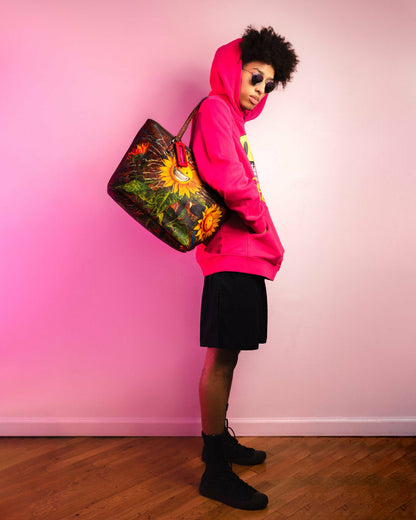 SUNFLOWER GRIN RON ENGLISH COLLAB TOTE | Sprayground Online