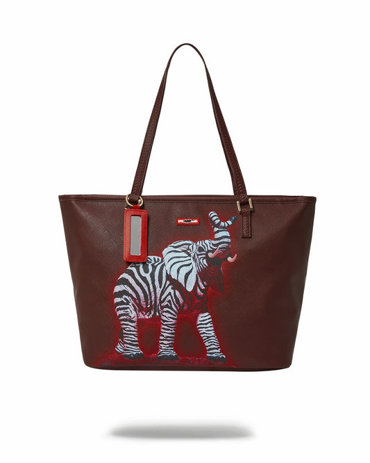 ZEBRA ELEPHANT RON ENGLISH COLLAB TOTE | Sprayground Near Me