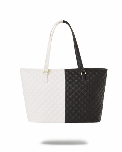 LEVELED UP SPLIT QUILT SHARK TOTE | Sprayground Near Me