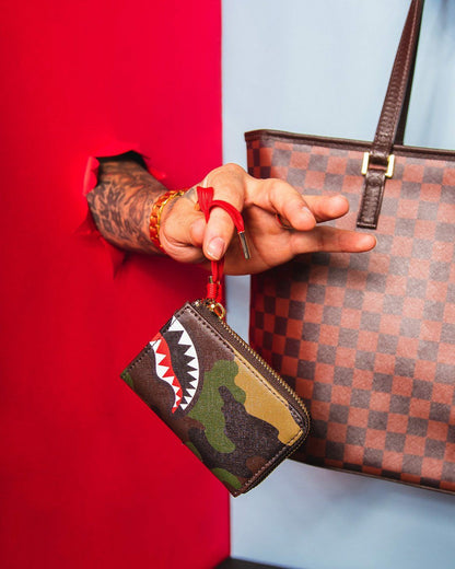 CHECKS IN CAMOFLAUGE WALLET | Sprayground Discount