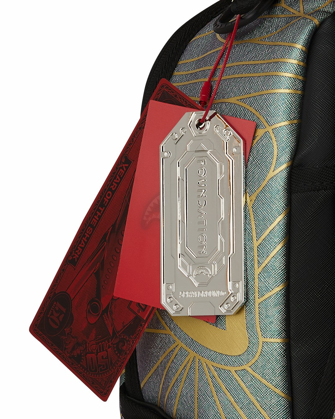 FOUNDATION CRYSTAL IRIDESCENT SHARK BACKPACK | Sprayground sale
