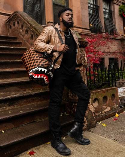 SHARKS IN PARIS VANQUISH DUFFLE | Sprayground for sale