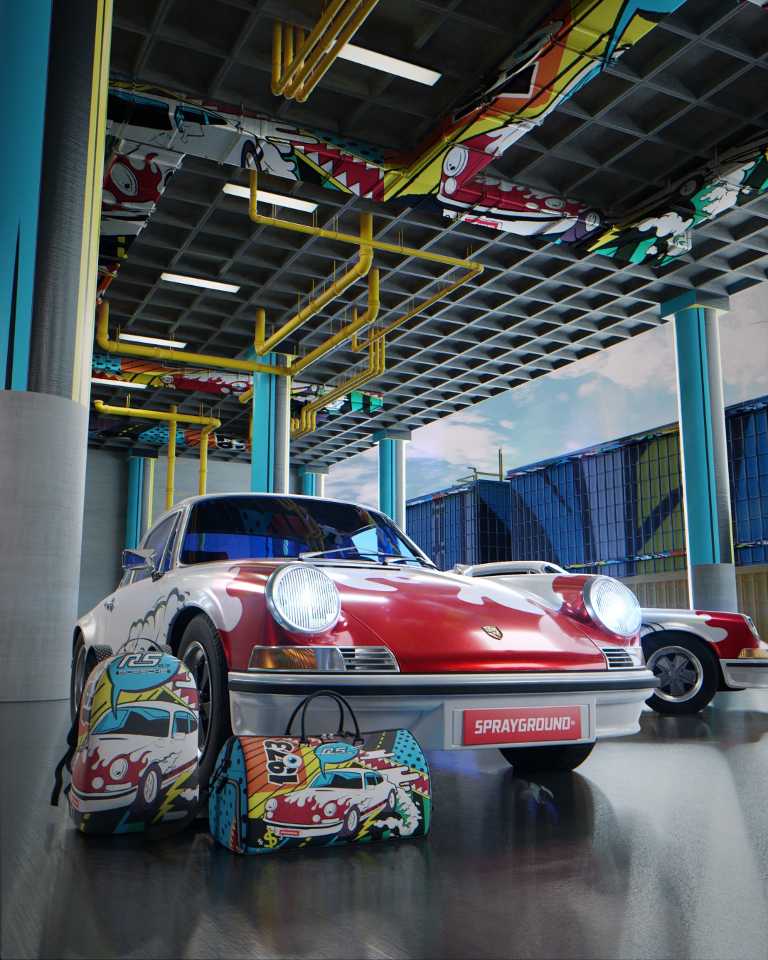 PORSCHE 1972 COLLAB DUFFLE (ONLY 1,911 UNITS MADE) | Sprayground US
