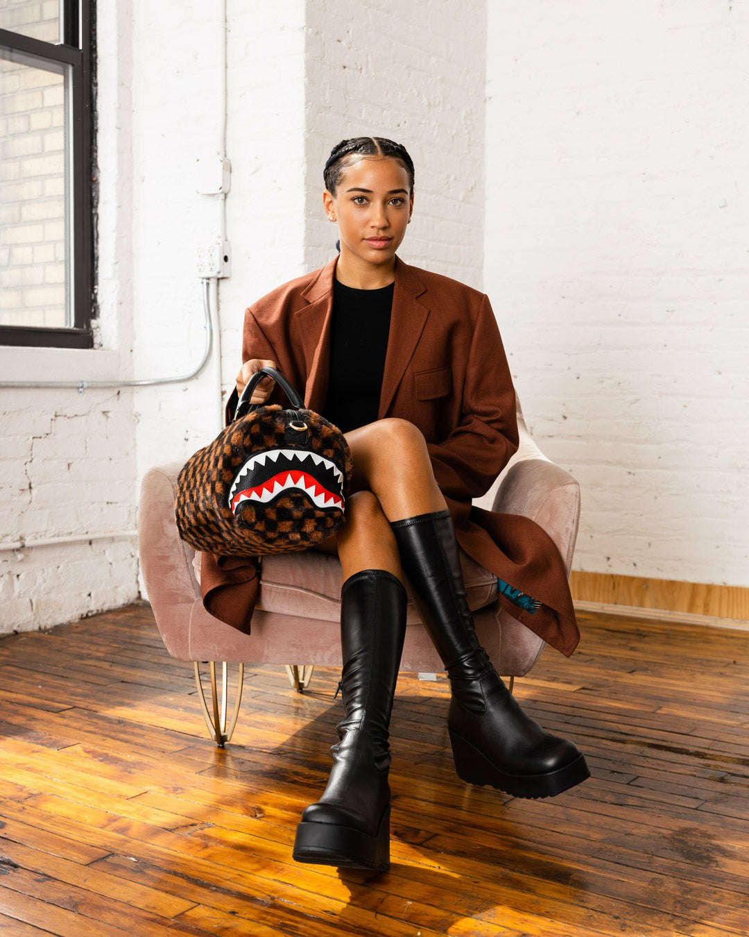 FURRR SHARKS IN PARIS MINI DUFFLE | Sprayground Clearance