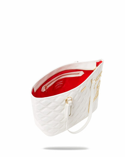 RIVIERA LE BLANC GOLD CHAIN SHARK TOTE | Sprayground Near Me