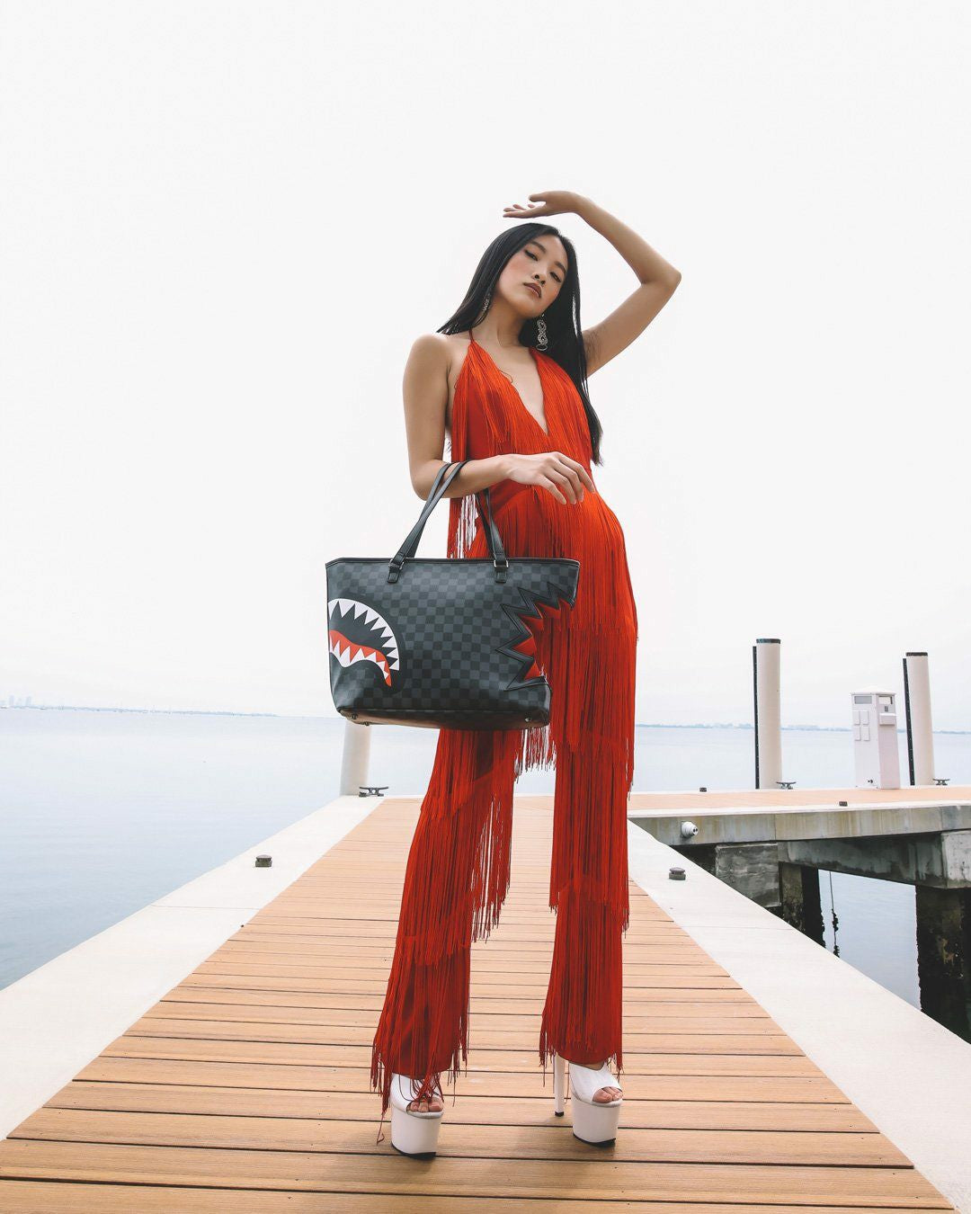 SHARK BITE SHARKS IN PARIS GRAY TOTE | Sprayground Near Me