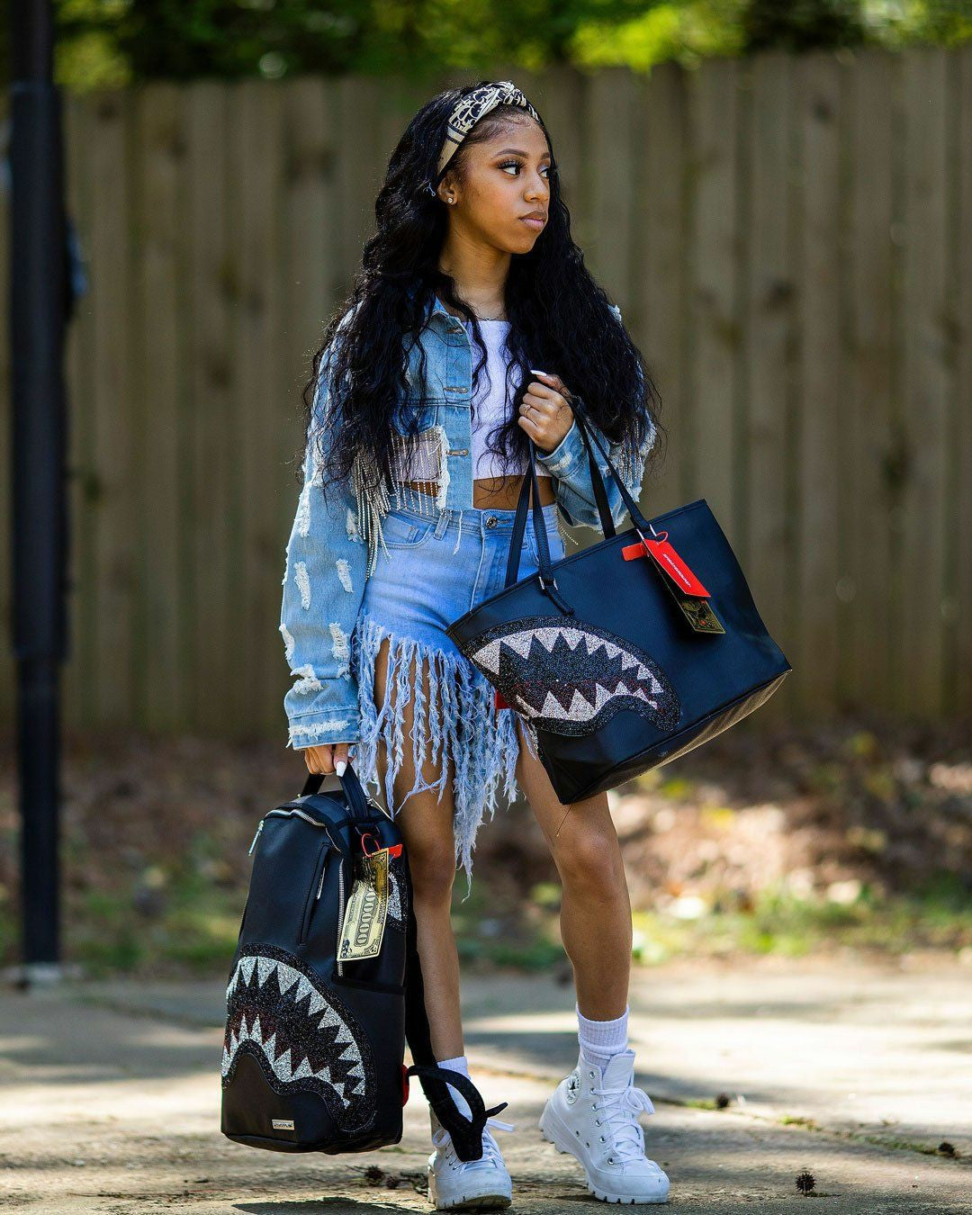 CLEARCUT TOTE (BLACK) | Sprayground Clearance