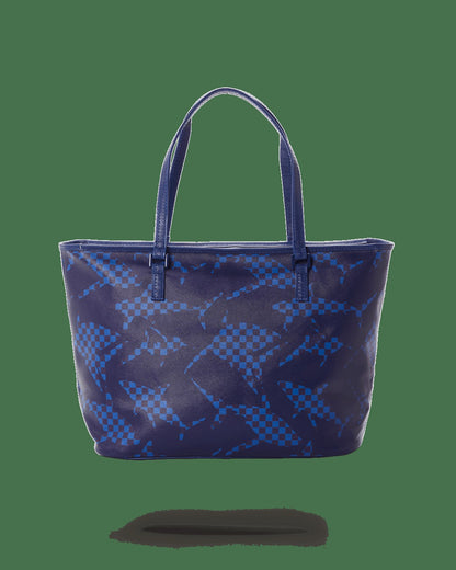 SHARK CHECK (BLUE) TOTE | Sprayground sale