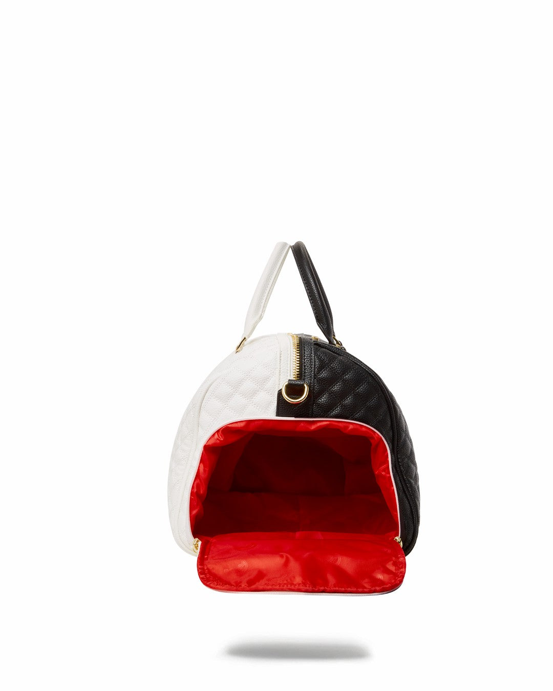 LEVELED UP SPLIT QUILT SHARK DUFFLE | Sprayground Clearance