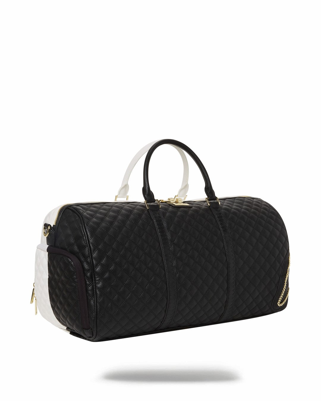 LEVELED UP SPLIT QUILT SHARK DUFFLE | Sprayground Clearance