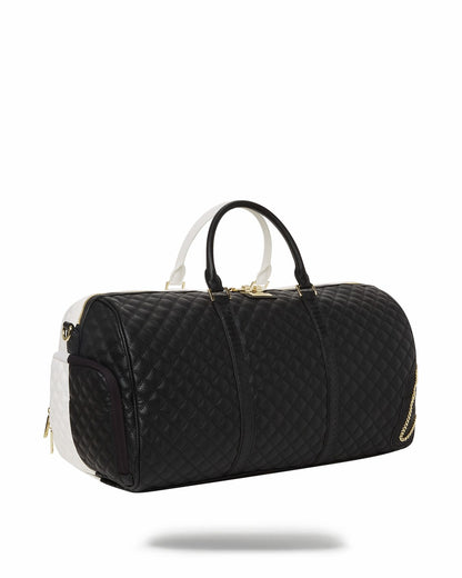 LEVELED UP SPLIT QUILT SHARK DUFFLE | Sprayground Clearance