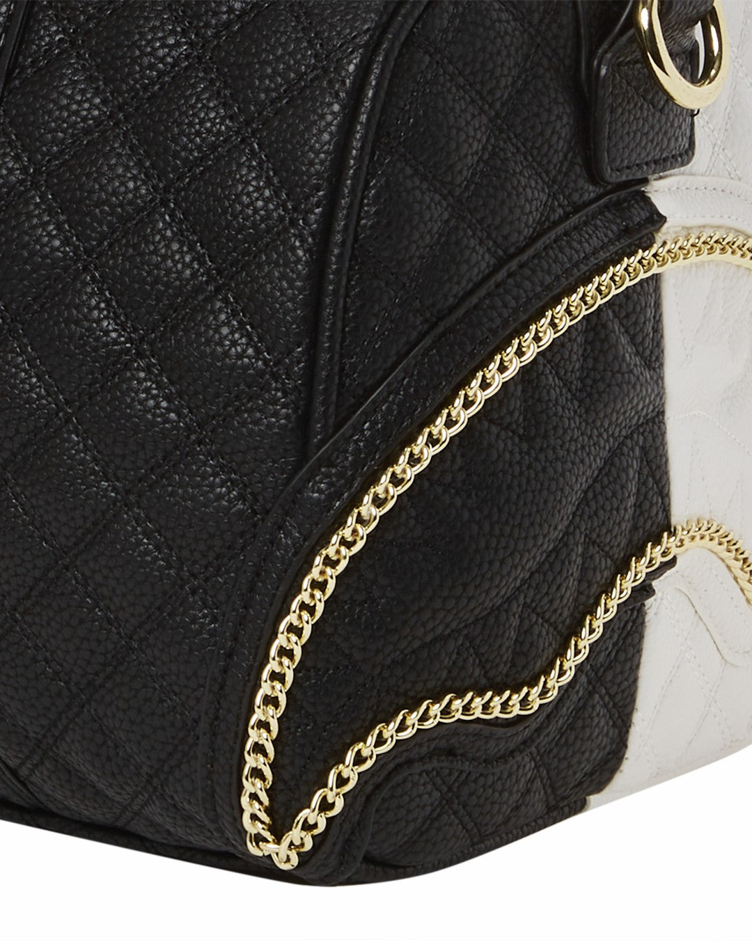 LEVELED UP SPLIT QUILT SHARK MINI DUFFLE | Sprayground Online
