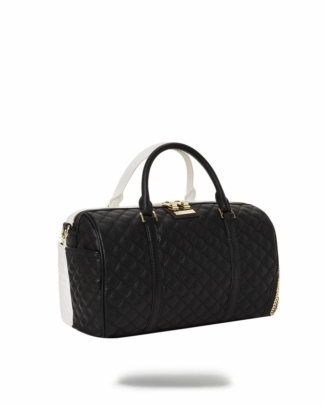 LEVELED UP SPLIT QUILT SHARK MINI DUFFLE | Sprayground Online