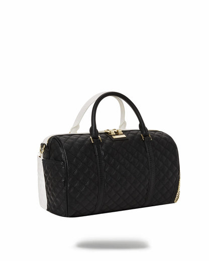 LEVELED UP SPLIT QUILT SHARK MINI DUFFLE | Sprayground Online