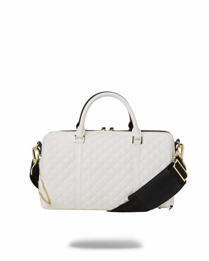 LEVELED UP SPLIT QUILT SHARK MINI DUFFLE | Sprayground Online