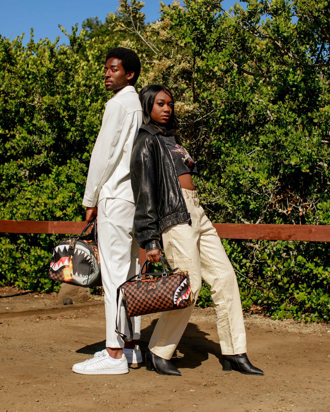 SHARKS IN PARIS UNSTOPPABLE MINI DUFFLE | Sprayground Clearance