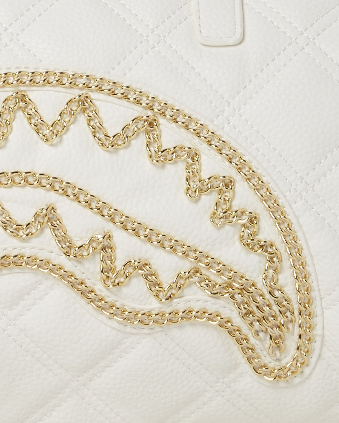 RIVIERA LE BLANC GOLD CHAIN SHARK MINI DUFFLE | Sprayground Clearance