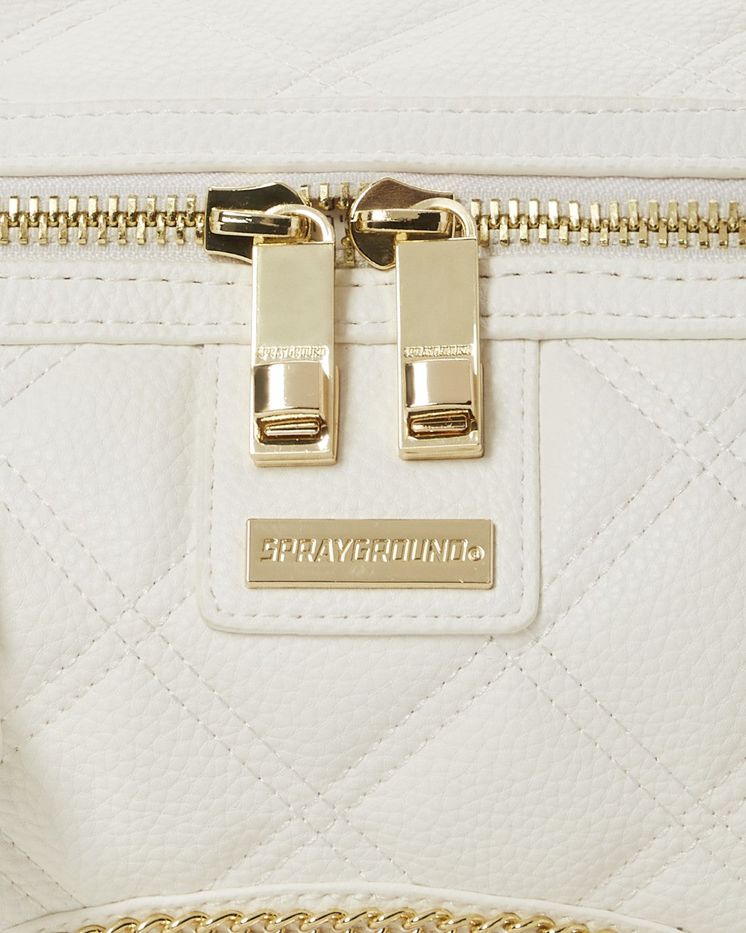 RIVIERA LE BLANC GOLD CHAIN SHARK MINI DUFFLE | Sprayground Clearance
