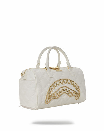 RIVIERA LE BLANC GOLD CHAIN SHARK MINI DUFFLE | Sprayground Clearance