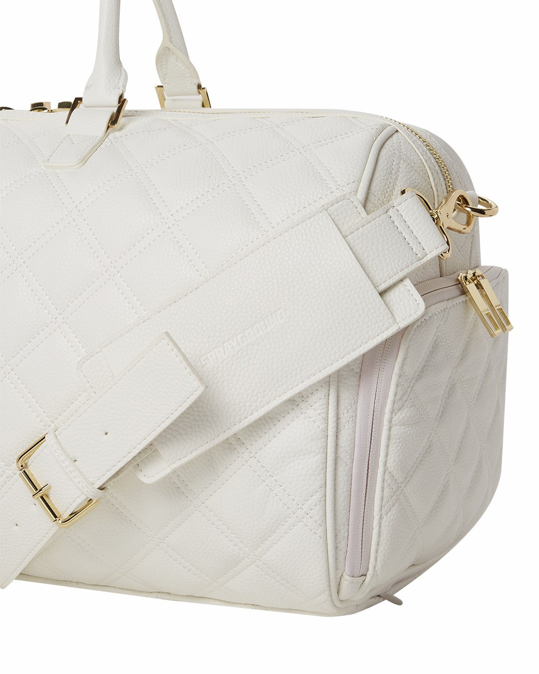 RIVIERA LE BLANC GOLD CHAIN SHARK DUFFLE | Sprayground Online