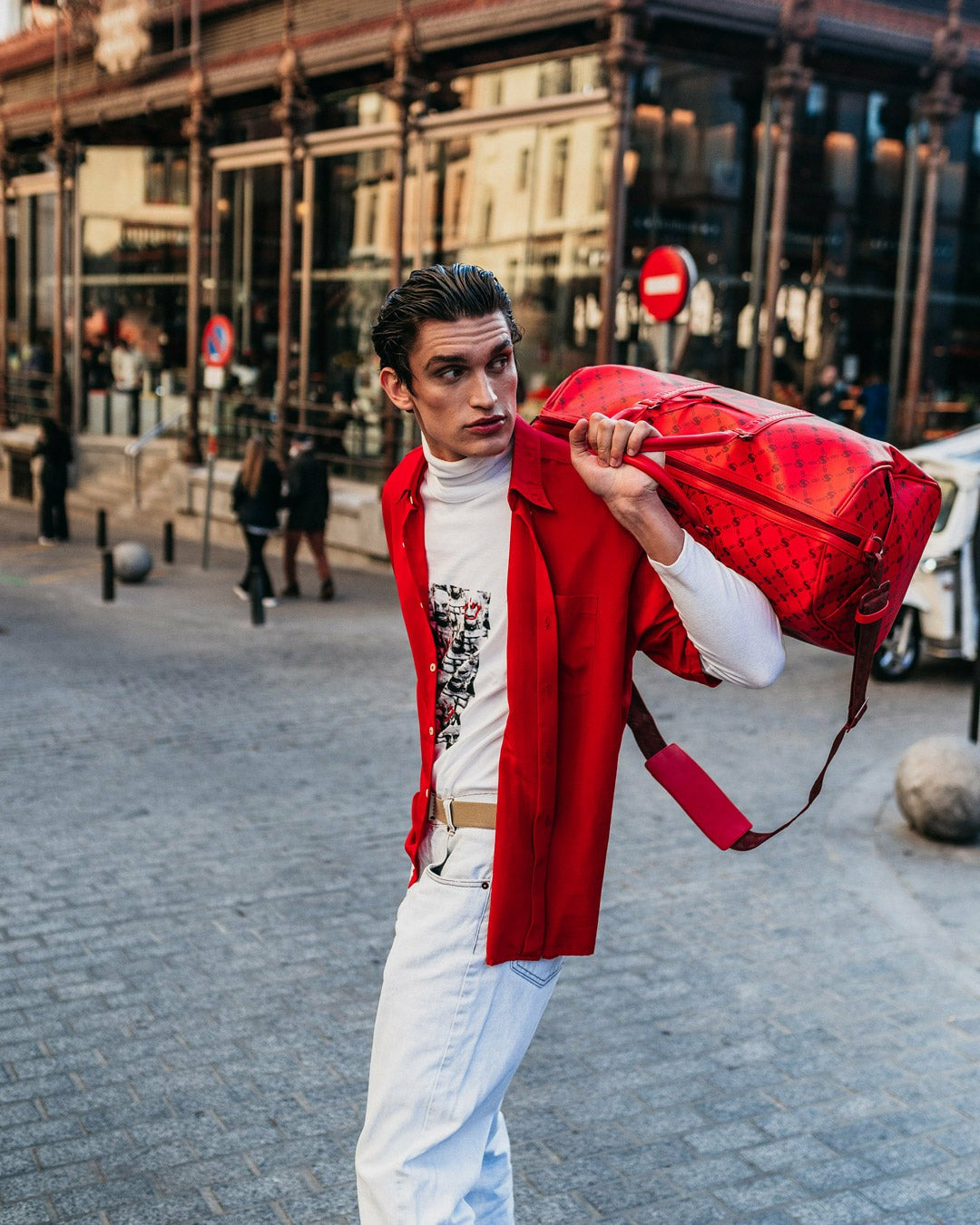 MONEY PATTERN BRICK DUFFLE | Sprayground Near Me