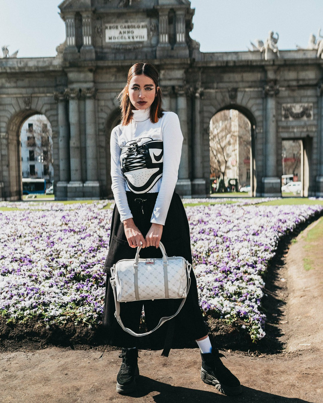 MONEY PATTERN POWDER MINI DUFFLE | Sprayground sale