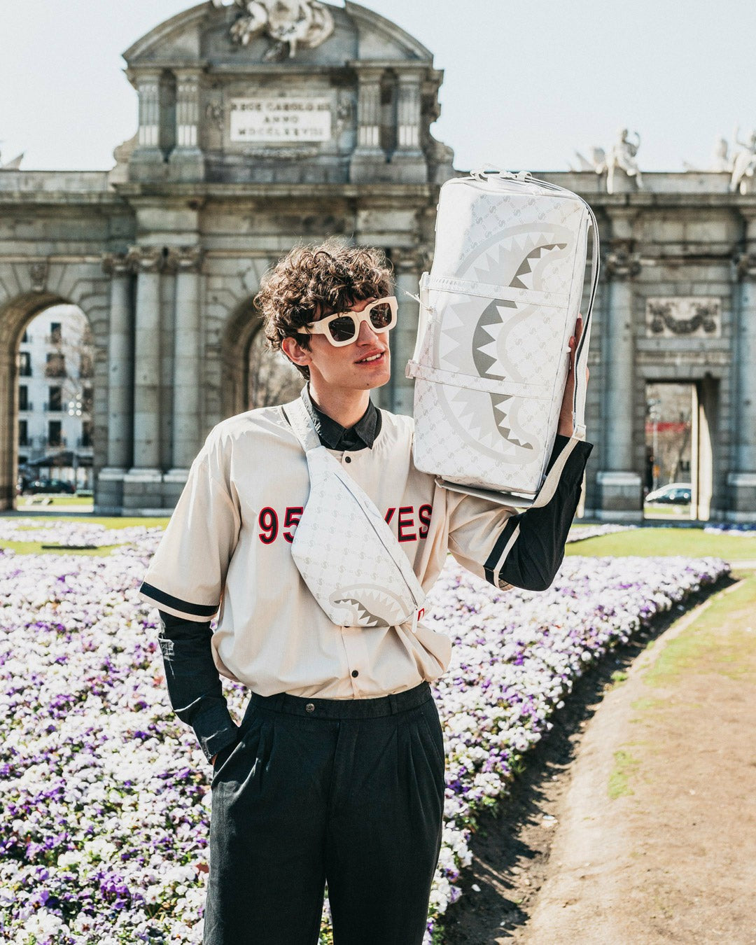MONEY PATTERN POWDER EMPEROR DUFFLE | Sprayground US