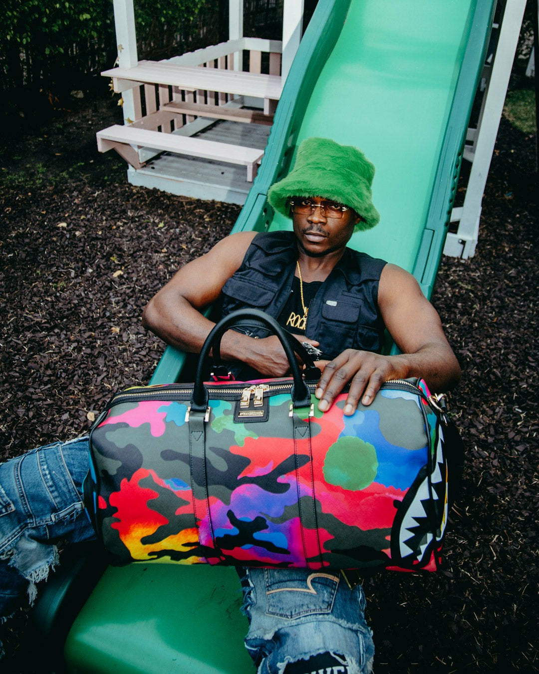 CAMOBURST EMPEROR DUFFLE | Sprayground Clearance