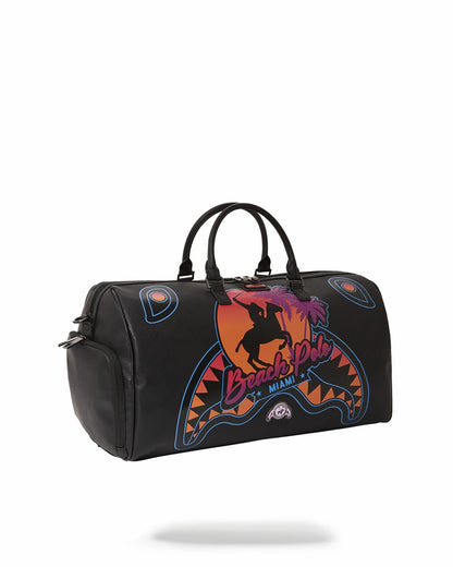 MIAMI BEACH POLO COLLAB DUFFLE (BLACK) | Sprayground Online