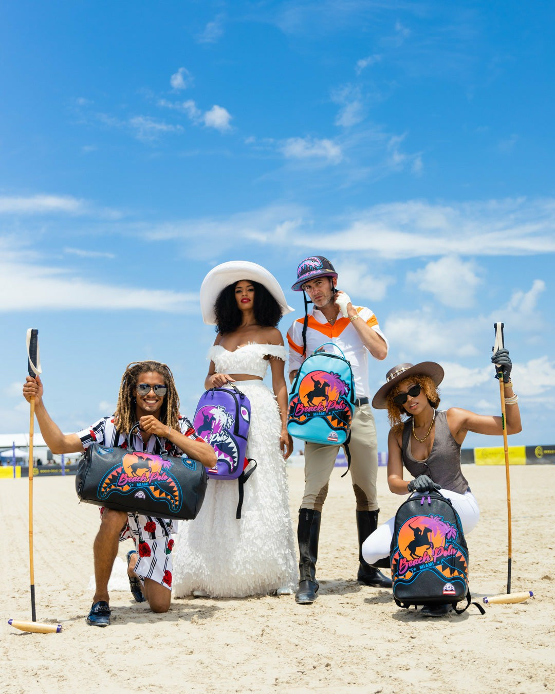 MIAMI BEACH POLO COLLAB DUFFLE (BLACK) | Sprayground Online