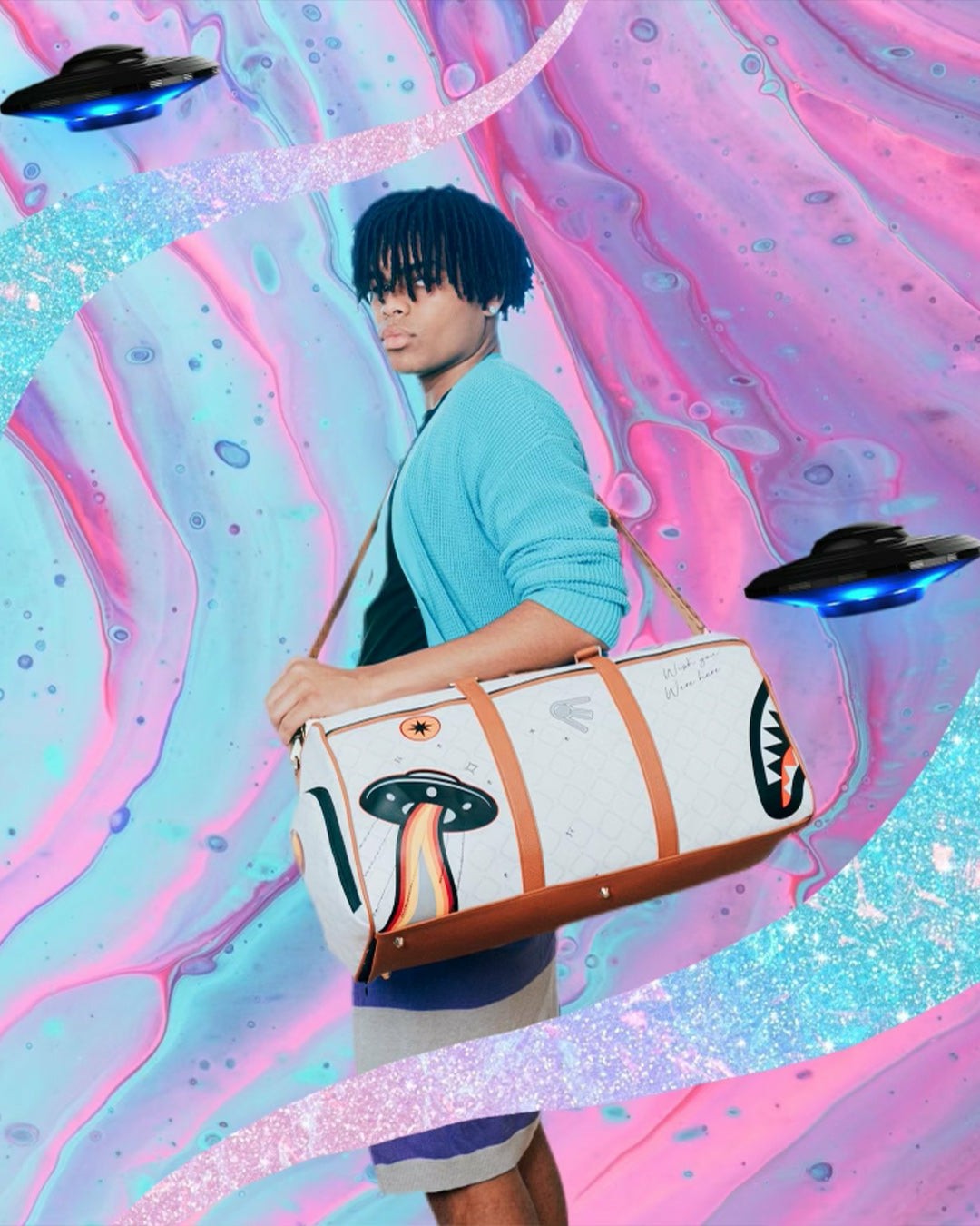 UFO EXTRA EXTRA TERRESTRIAL DUFFLE | Sprayground sale