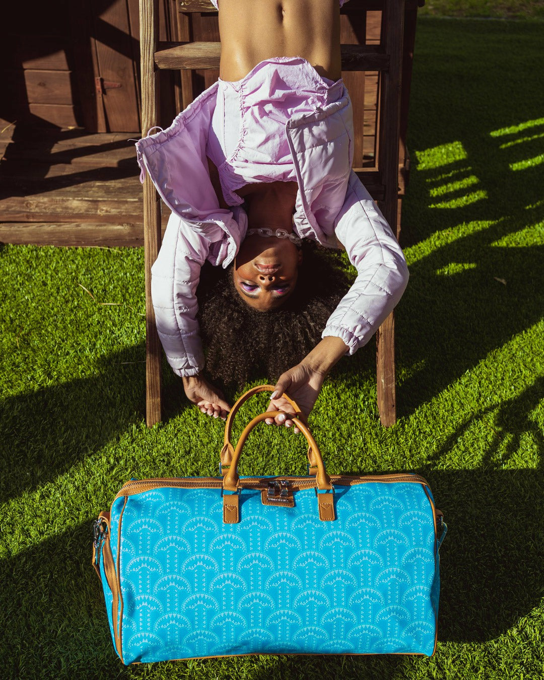 ILLUCHAINS TURQ DUFFLE | Sprayground US