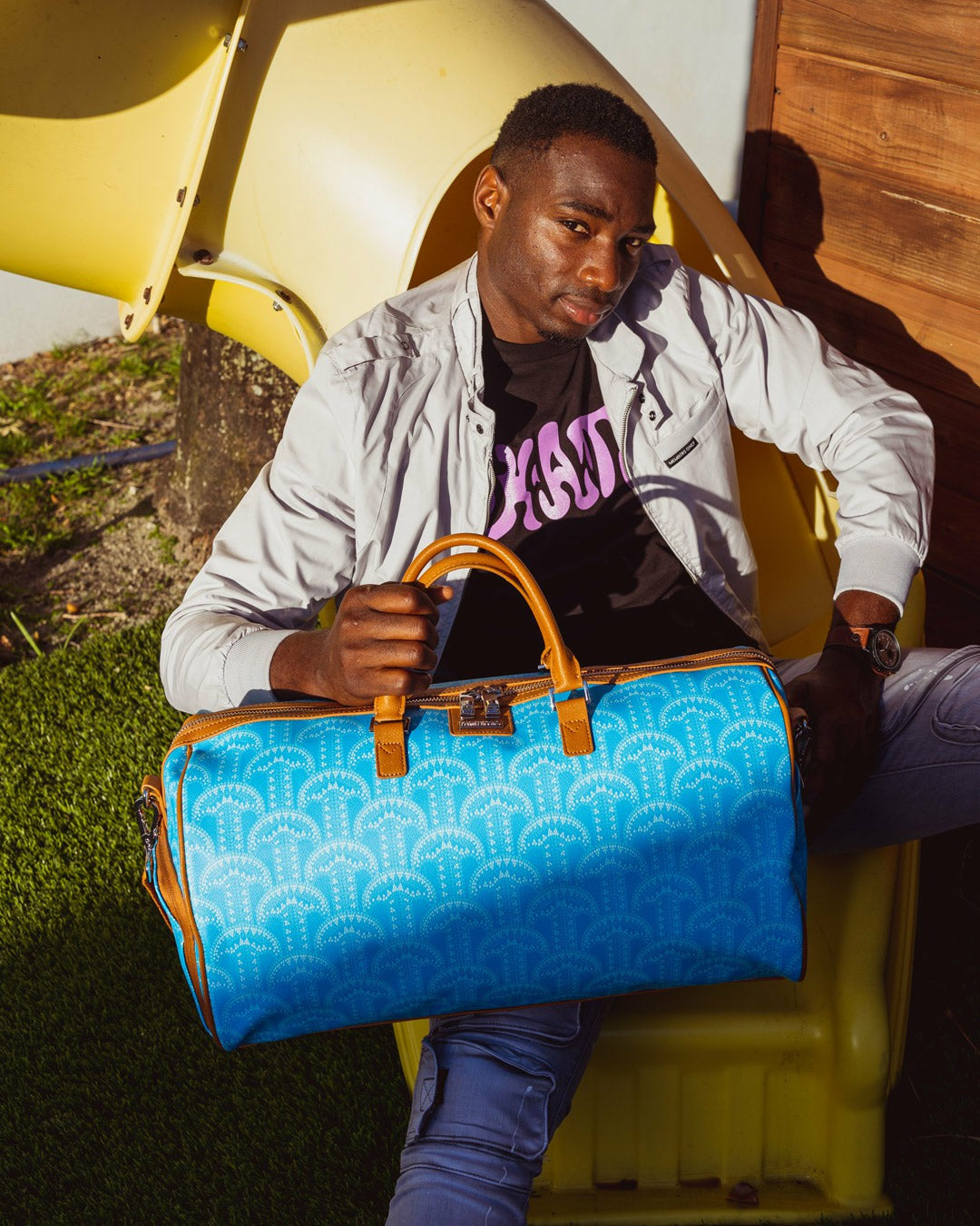 ILLUCHAINS TURQ DUFFLE | Sprayground US